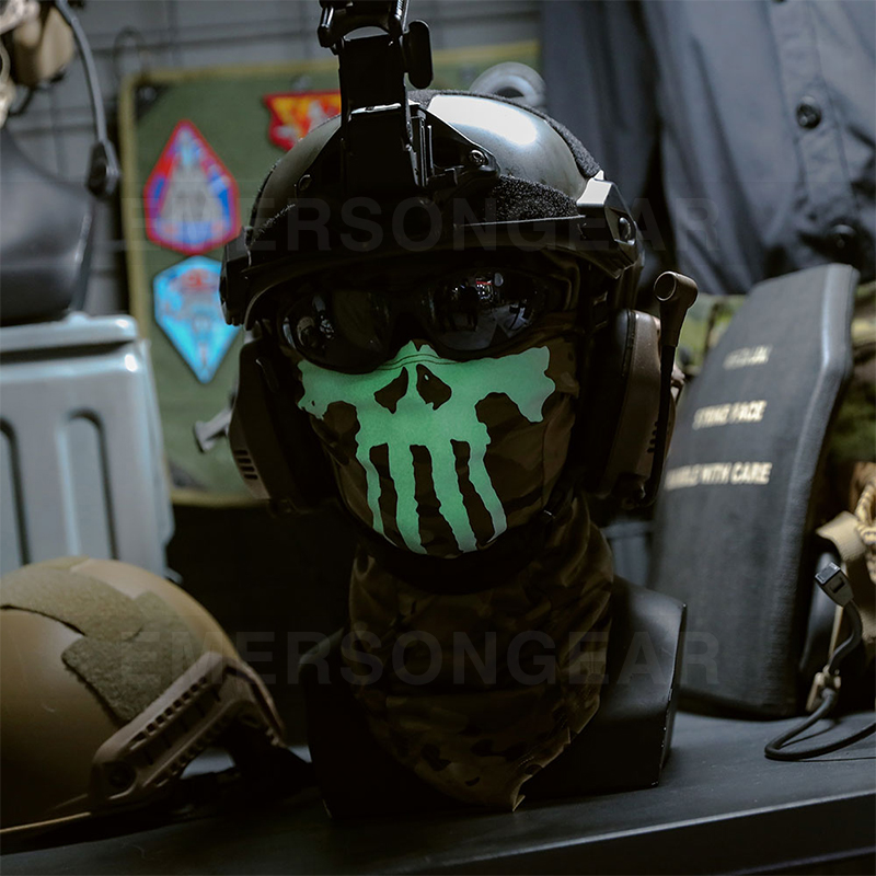 Camo Face Paint - Emersongear Ghost MULTI HOOD EMERSON Светящаяся